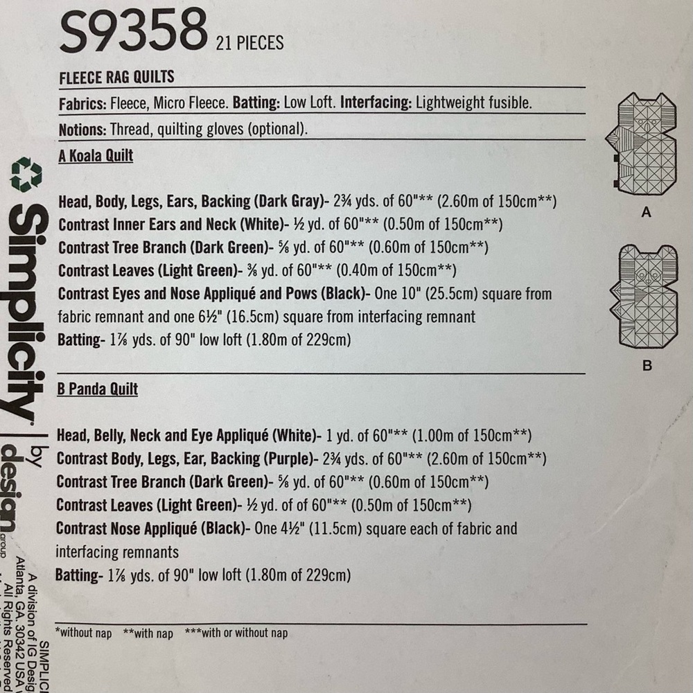 Simplicity Sewing Pattern S9358 - Picture 4 of 5